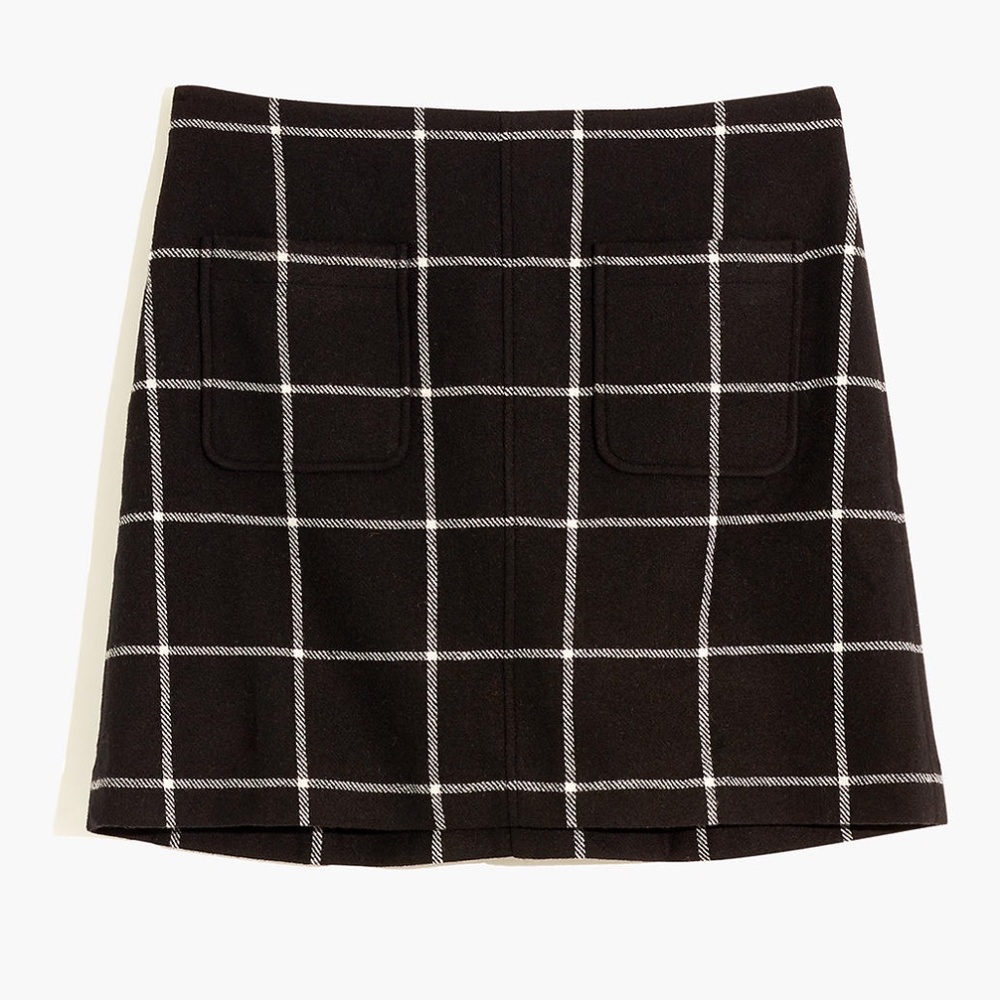 Madewell Plaid Mini Skirt